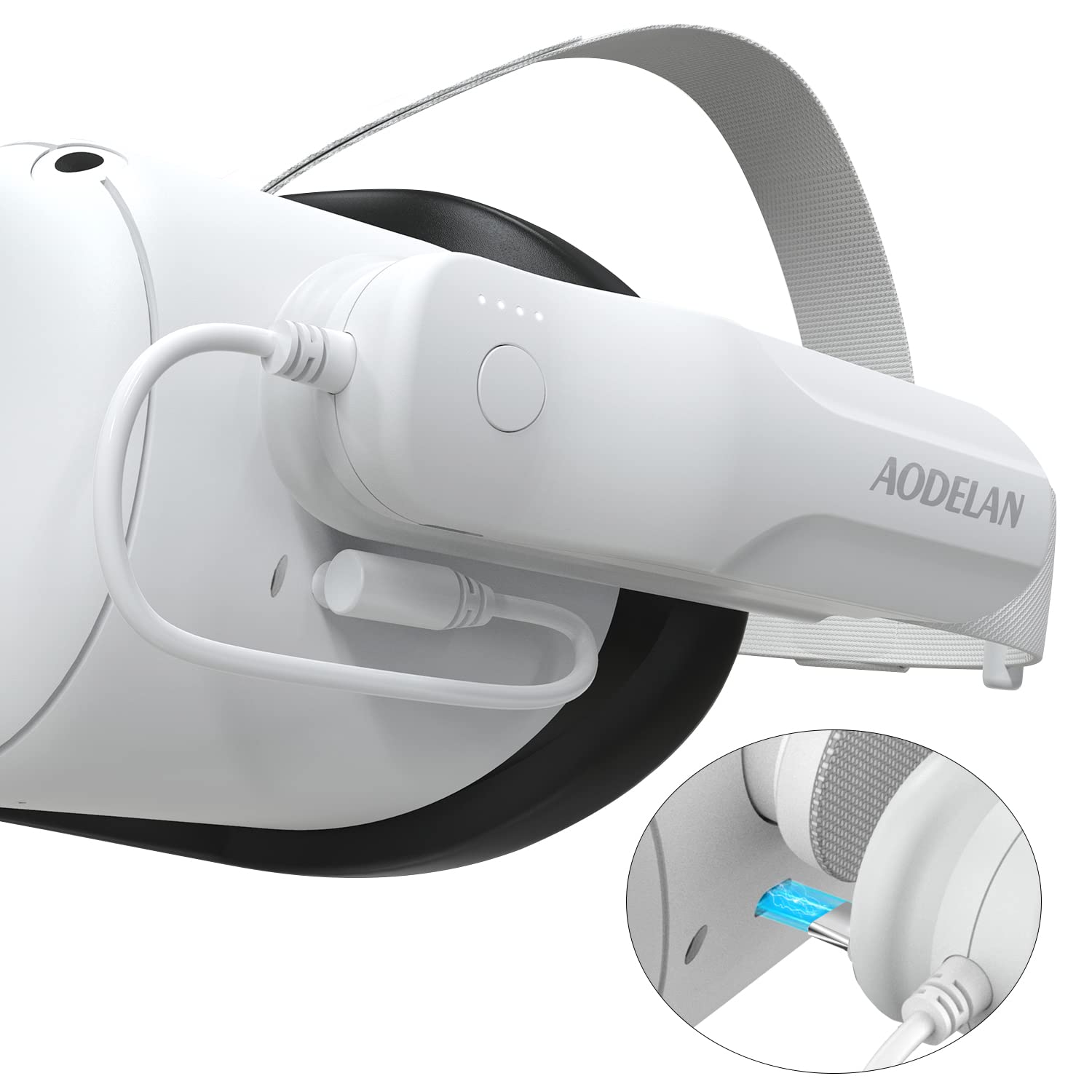 Battery Pack Compatible with Oculus Quest 2,5000mAh Lightweight